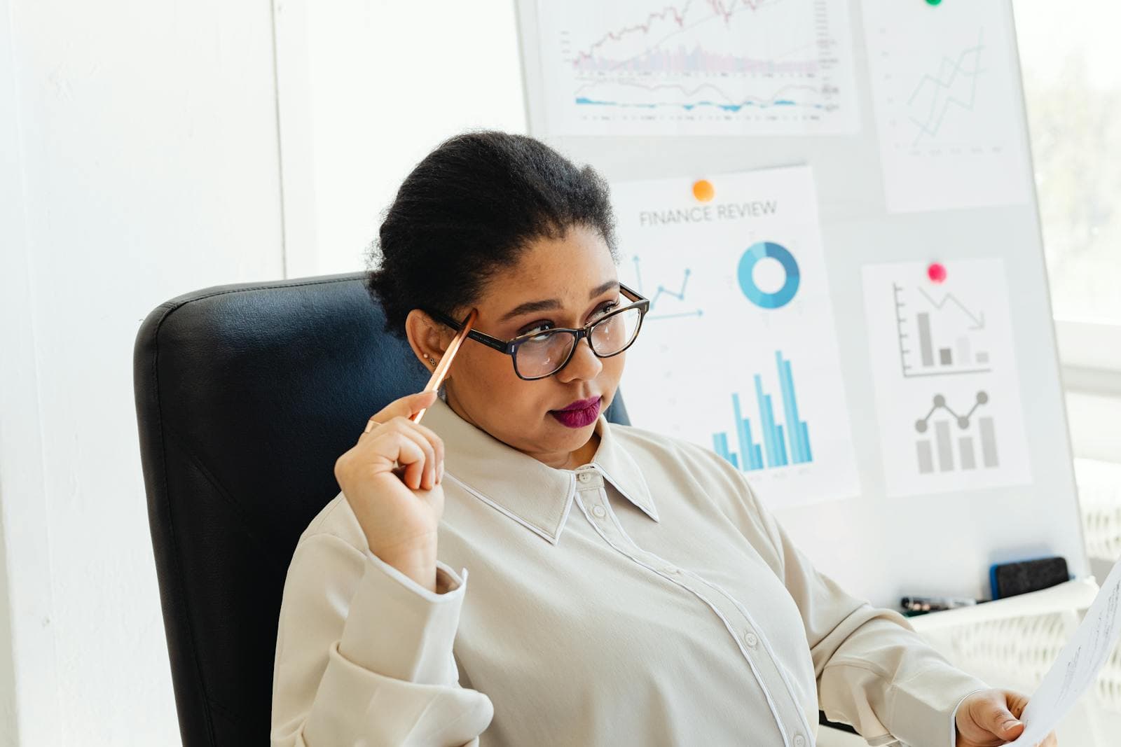 Finance director reviewing AI payment-platform options in a boardroom
