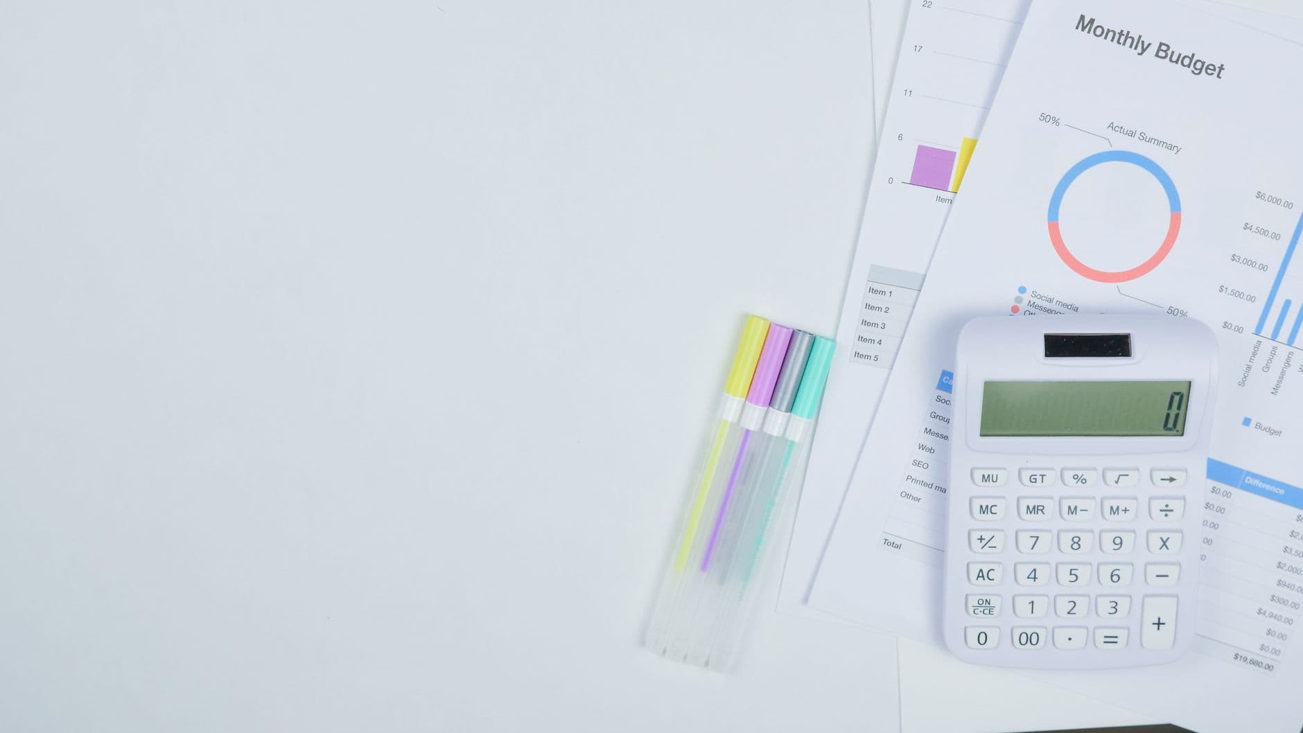 Compliance budget spreadsheet showing PCI DSS cost categories