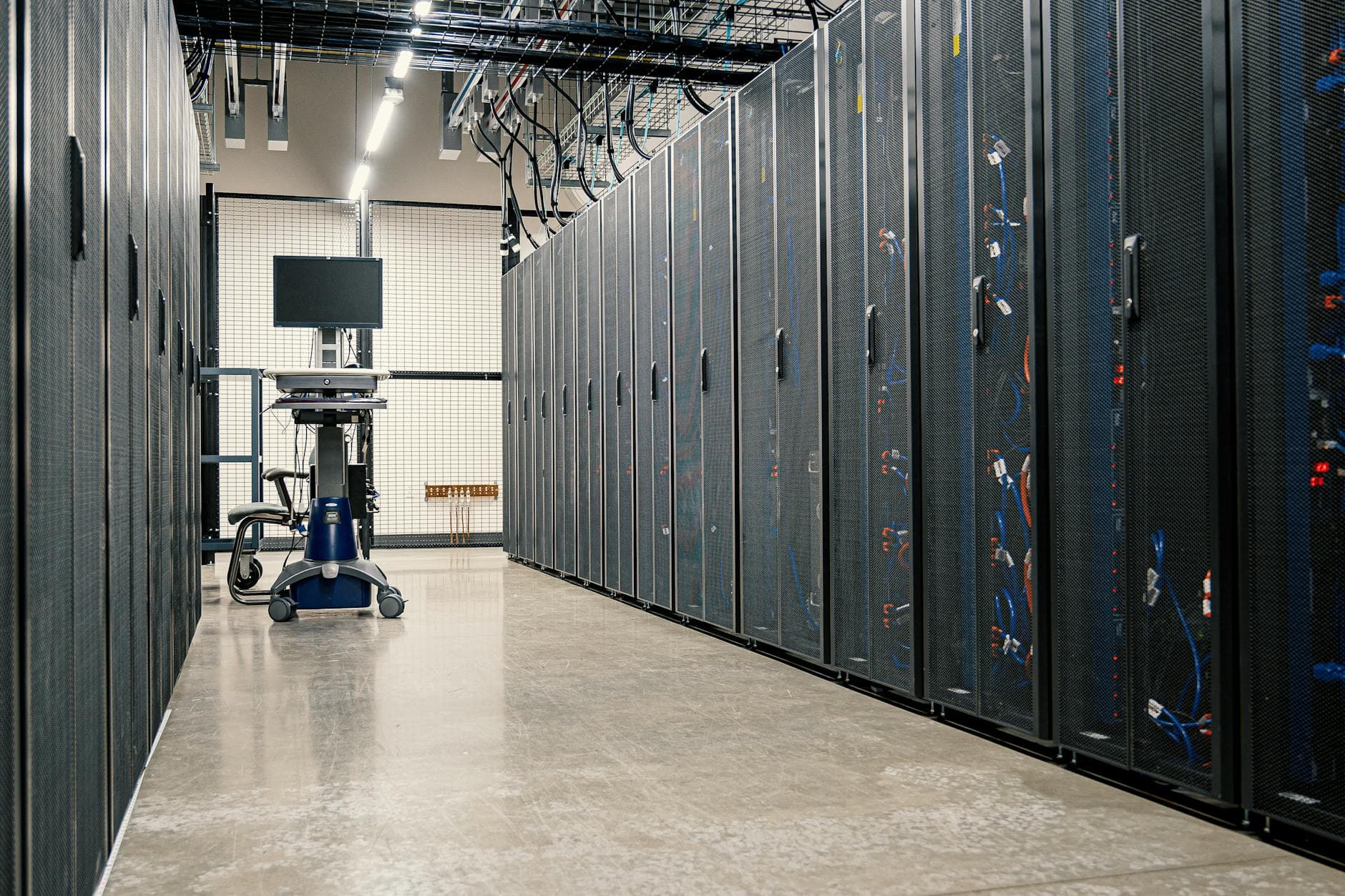 Network infrastructure and servers representing the in-scope cardholder data environment for SAQ D-Merchant