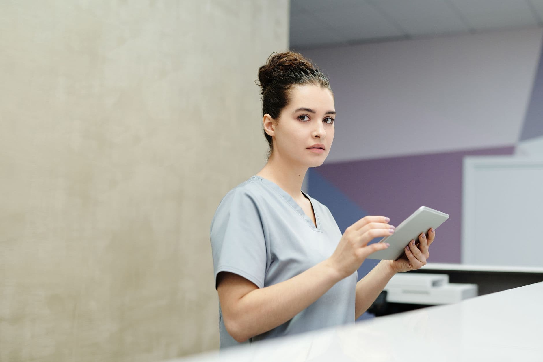 Healthcare contact center agent on a secure call