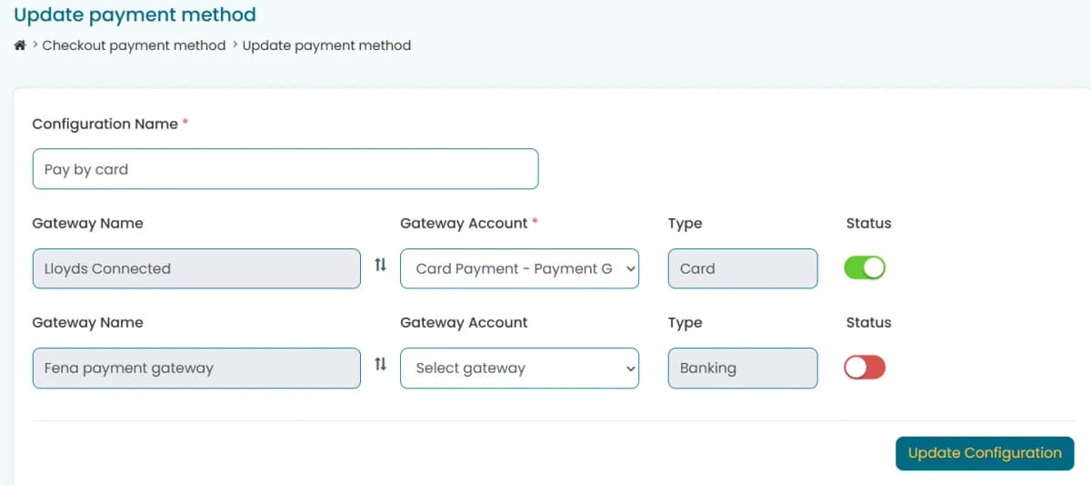 How do I create a Checkout payment method — screenshot 3