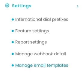 Manage Email Templates — screenshot 1