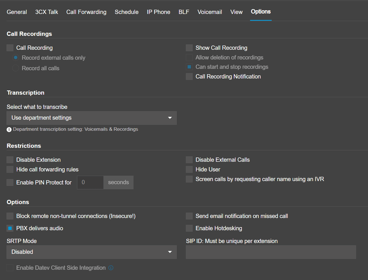 3CX: no DTMF from the agent softphones — screenshot 1