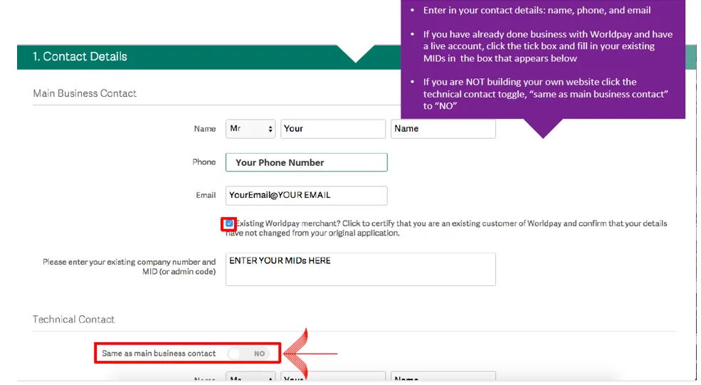 How do I activate a Worldpay payment gateway — screenshot 10