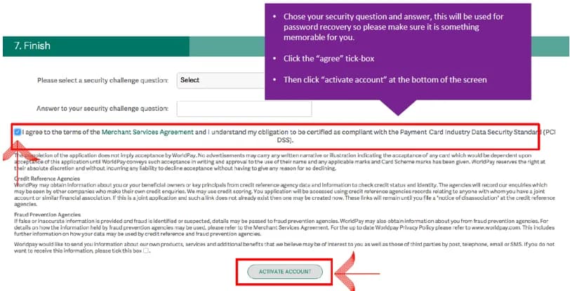 How do I activate a Worldpay payment gateway — screenshot 19