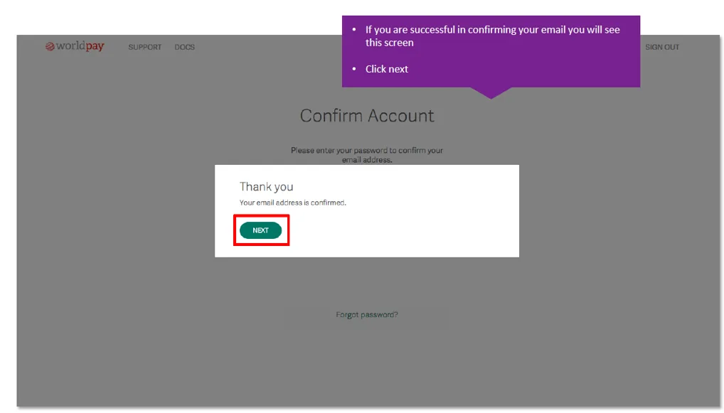How do I activate a Worldpay payment gateway — screenshot 7