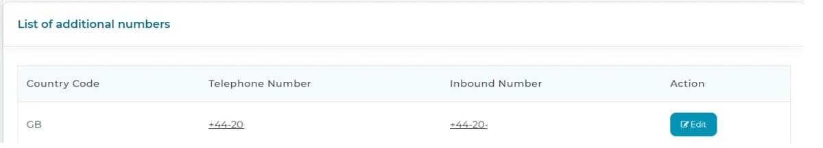 How do I add additional SIP numbers — screenshot 5