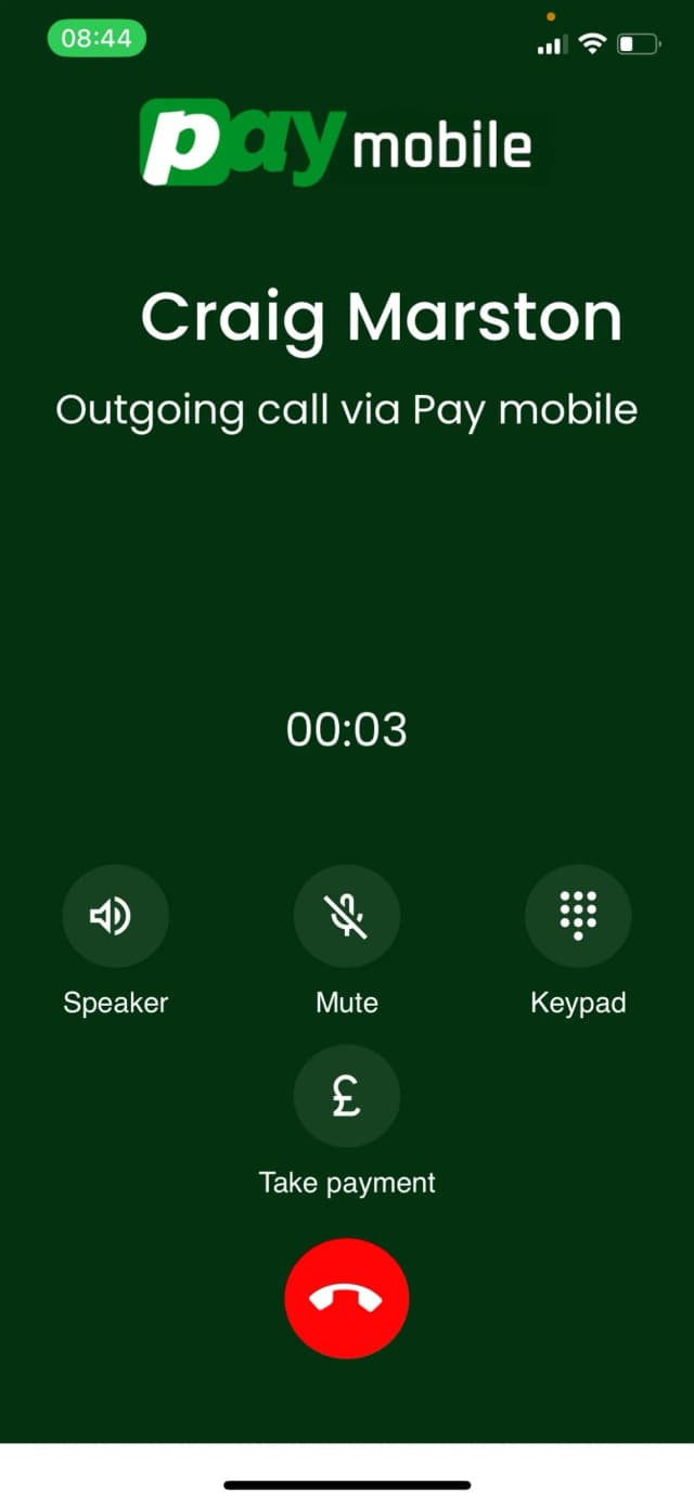 PayMobile payment dialler
