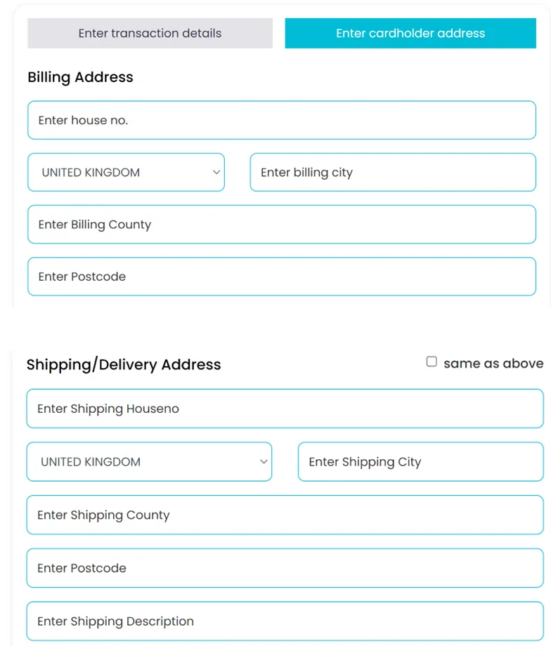 Address Verification for card processing (AVS)