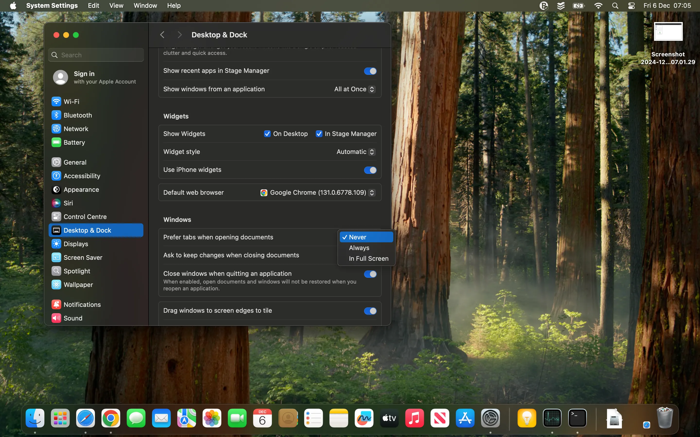 Fix WebRTC dialler full-screen on Mac Chrome