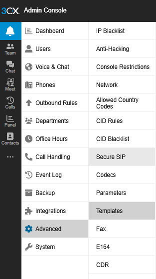 Step 3: Navigate to Advanced Menu