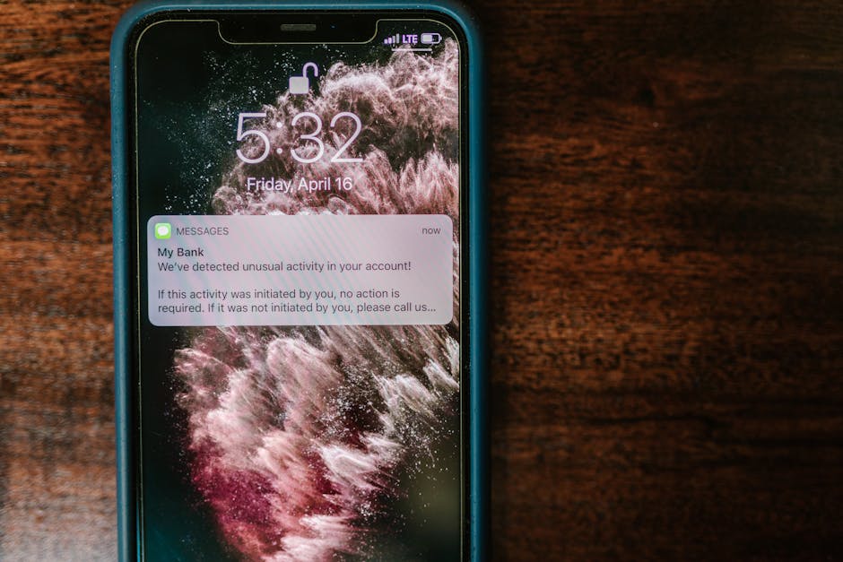 Customer tapping a payment link on a mobile phone